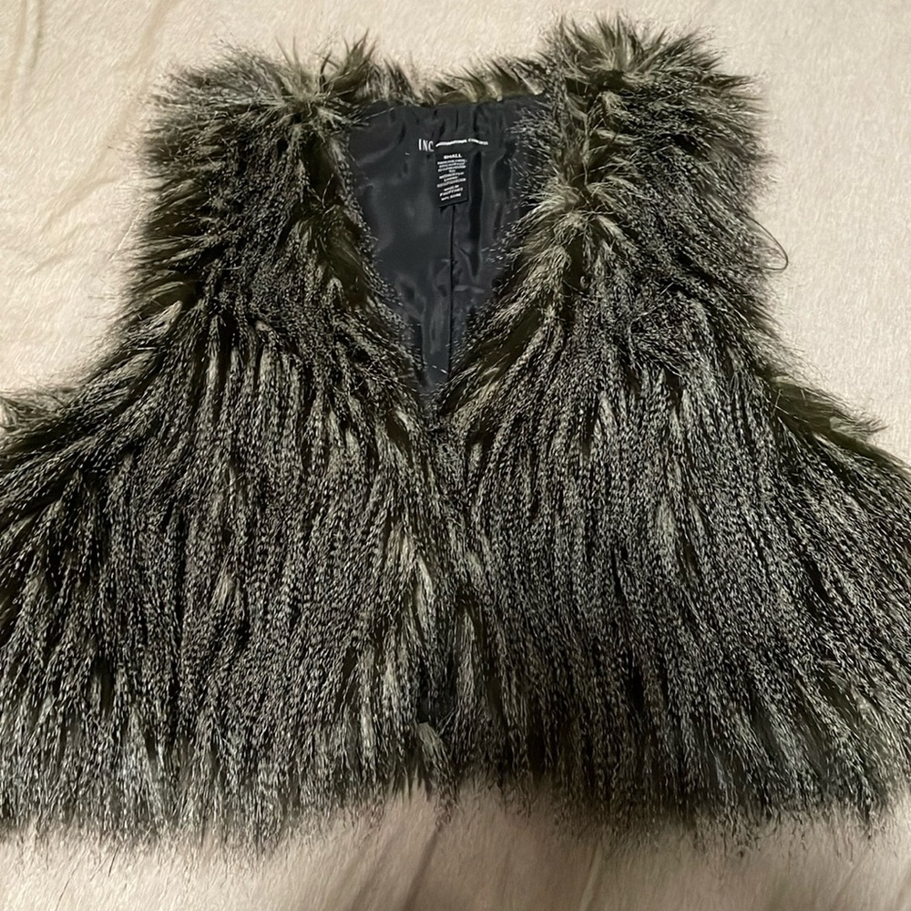 Faux fur vest